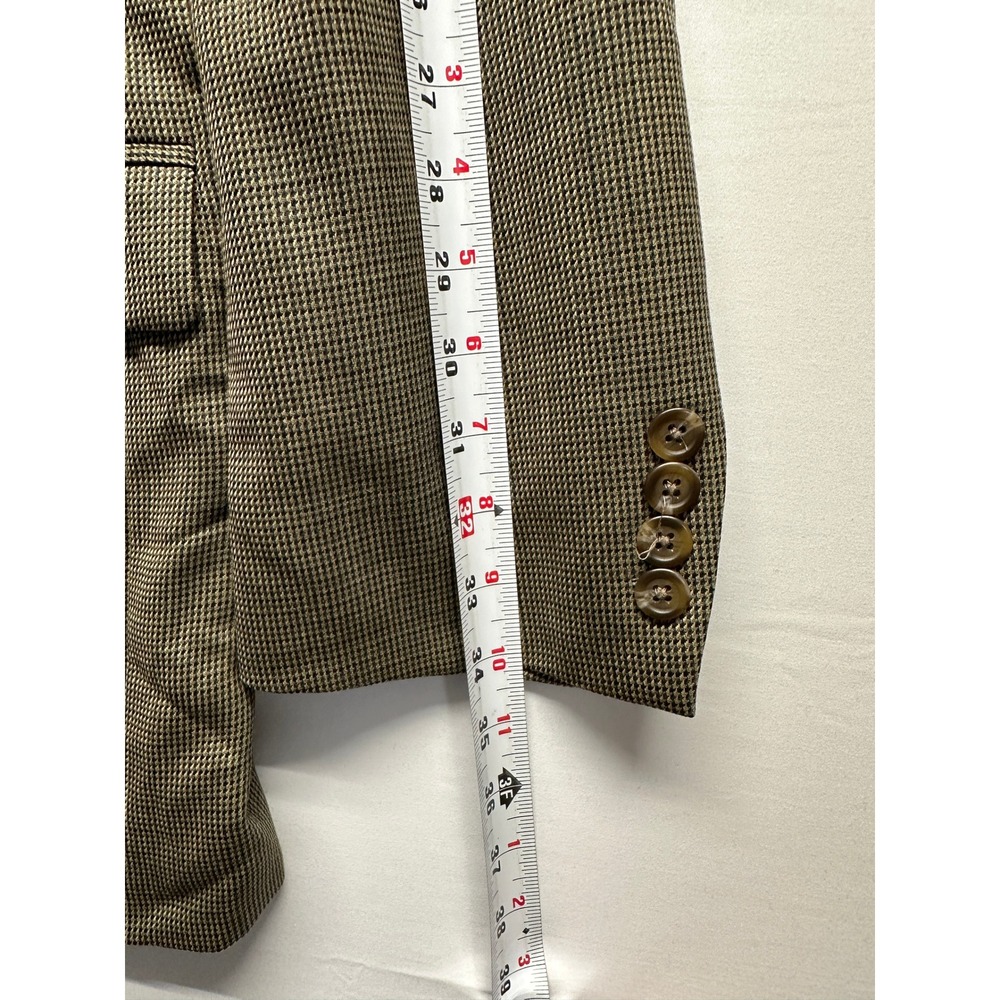 Vtg Lauren Ralph Lauren Men's Houndstooth Wool‎ Blazer Sport Coat Size 42R - Picture 6 of 10